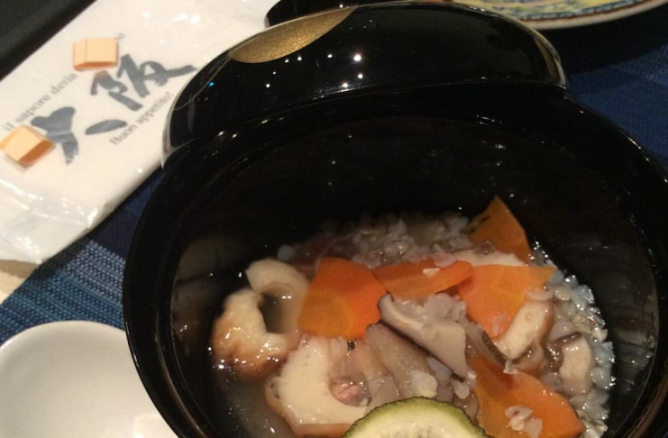 Zuppa di grano saracen di Iya - Tokushima