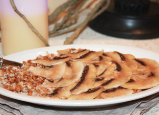 LE RICETTE VEGMED: Farro in carpaccio di funghi